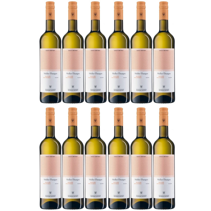 WV Freyburg-Unstrut Müller-Thurgau Weißwein Wein trocken Deutschland (12 x 0.75l) - Versanel -