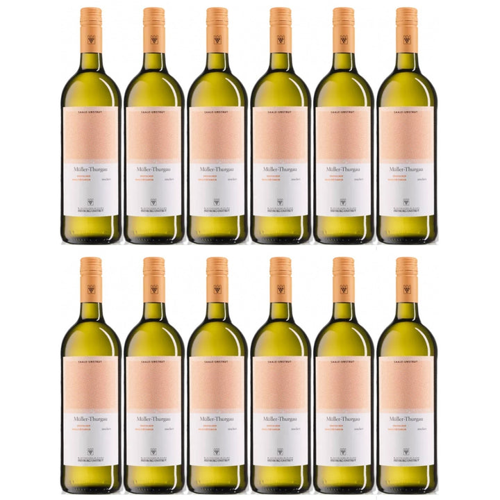 WV Freyburg-Unstrut Müller-Thurgau Weißwein Wein trocken Deutschland (12 x 1.0l) - Versanel -
