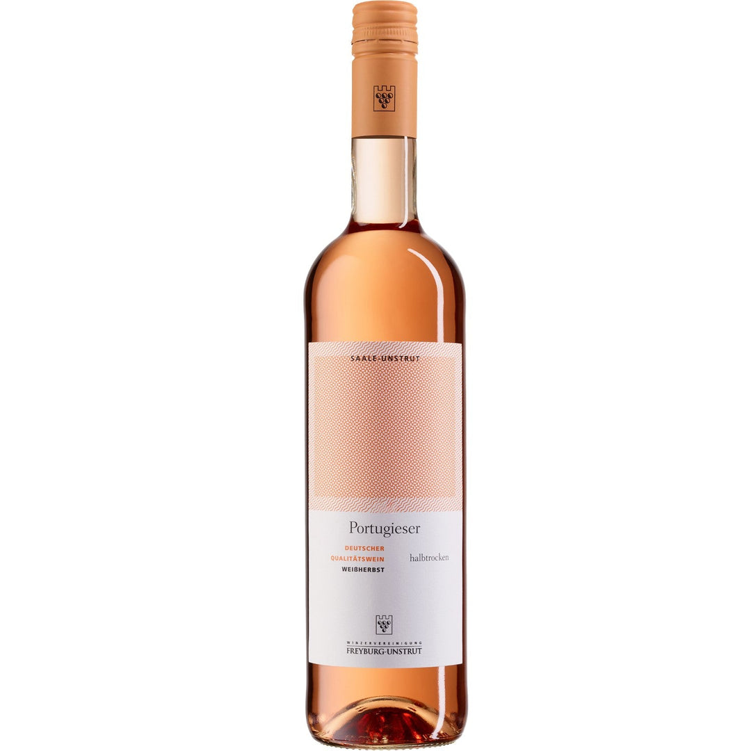 WV Freyburg-Unstrut Portugieser Weißherbst Roséwein Wein halbtrocken (6 x 0.75l) - Versanel -